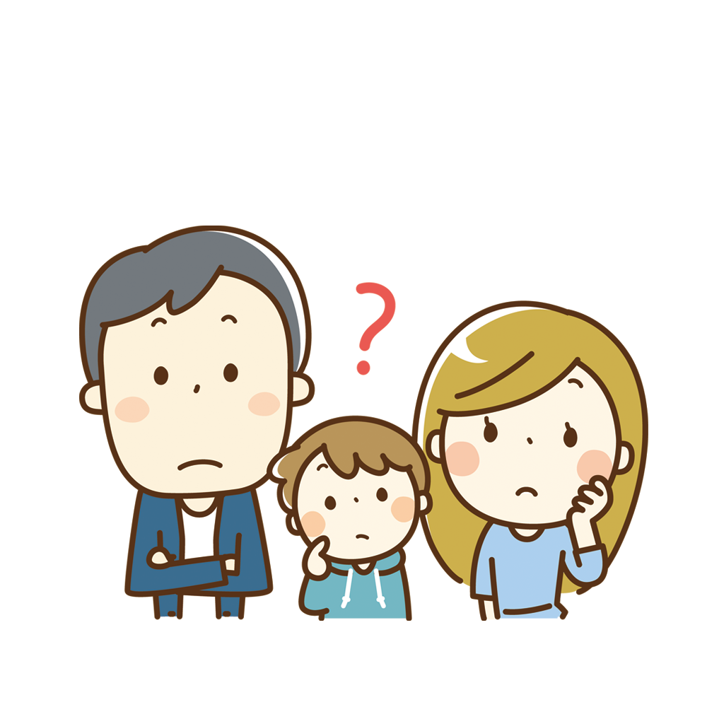 悩む家族